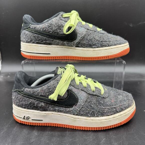 Nike Air Force 1 LV8 GS Black Green Sneaker DZ5287-001 Youth Size 5Y Womens 6.5 - Picture 1 of 7